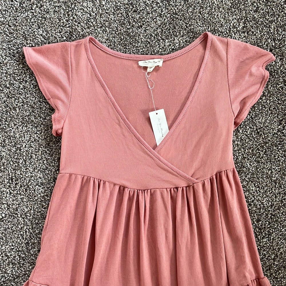 See You Monday NWT pink babydoll dress - Picture 5 of 10